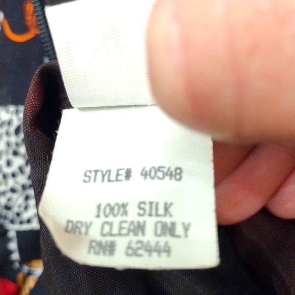 80 - 90's VTG Nicole Miller Iconic Silk Sleevless Tank Mini Dress Sz 8 Rare - Picture 8 of 8